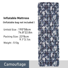 (Camouflage) Camping-Isomatte, ultraleichte aufblasbare Matratze, tragbare Outdoor-Luftkissen-Schlafmatte