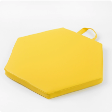 (Hexagonal Yellow-38x38x3cm)Moderner, minimalistischer Stil, Outdoor-Picknick, Camping, tragbares Kissen,