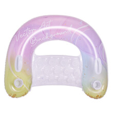 (Rosa)Sommer U-Form aufblasbare schwimmende Reihe Schwimmbad Wasser Hängematte Luftmatratzen Bett Strand