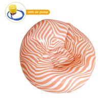 (Streifen-Rosa) Große, aufblasbare Sofa-Stühle, PVC-Liegesitz, Sitzsack-Sofas, Pouf, Puff-Couch, Tatami,