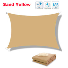 (Sandgelb-2x2m) Sonnensegel, wasserdichter Gartenschutz, 95 % UV-blockierende Sonnenschutzmarkise, Überdachung