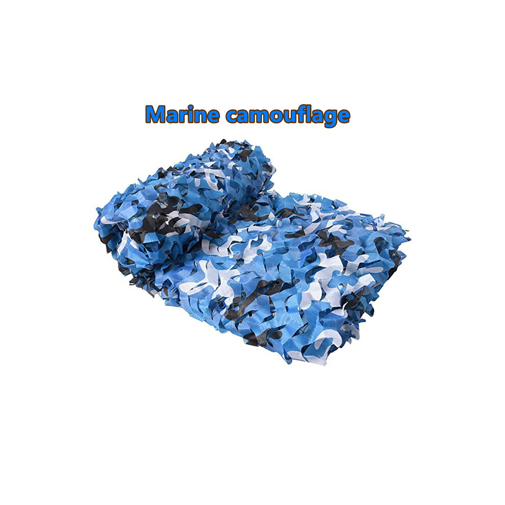 (Camouflage marin-2mx5m) réseau de formation de réseau de camouflage, tente pare-soleil, abri de chasse,