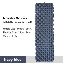 (Marineblau) Outdoor-Isomatte, Camping, aufblasbare Matratze, ultraleichtes Luftkissen, Reisematte,