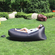 (Schwarz-Ein Sitz) Aufblasbare Luftcouch, Liege, Sofa, Camping, Isomatte, wasserdichte Matratze für