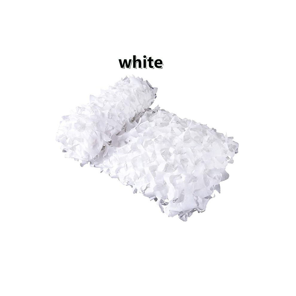 (camouflage blanc-3mx4m) réseau de formation de réseau de camouflage, tente pare-soleil, abri de chasse,