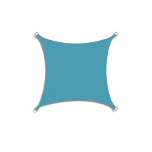 (Seeblau-2 x 2 m) Sonnensegel aus 300D-Polyester, wasserdicht, quadratisch, rechteckig, Gartenüberdachung,