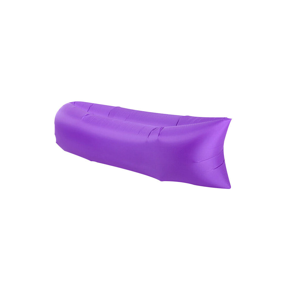 (Violet) Canapé gonflable d'extérieur Sac de couchage gonflable de plage Lit gonflable pliable Lit de