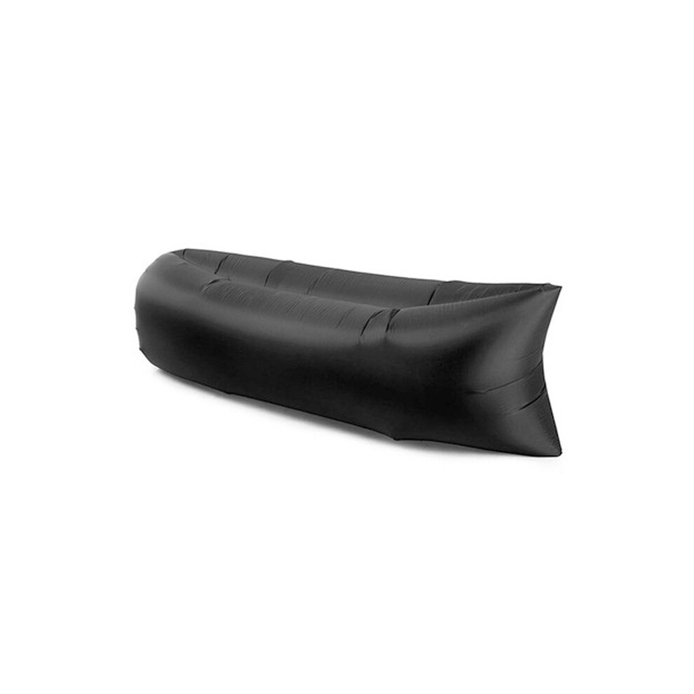 (Noir) Canapé gonflable d'extérieur Sac de couchage gonflable de plage Lit gonflable pliable Lit de