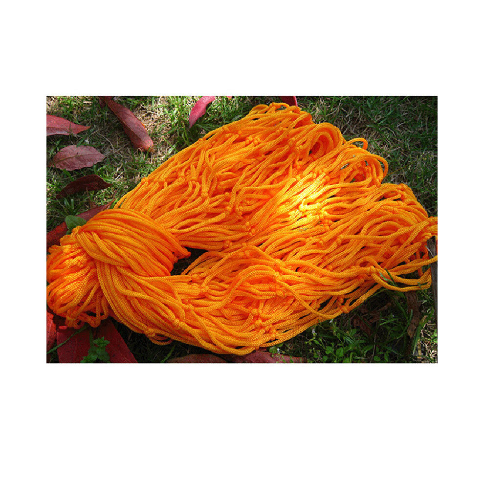 Hamac en maille de nylon (orange) pour une personne, lit-balançoire suspendu, essentiel pour le camping