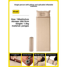 (Beige met stok) Hangende toeristische hangmatten voor dames Ultralichte opvouwbare stranden Complete
