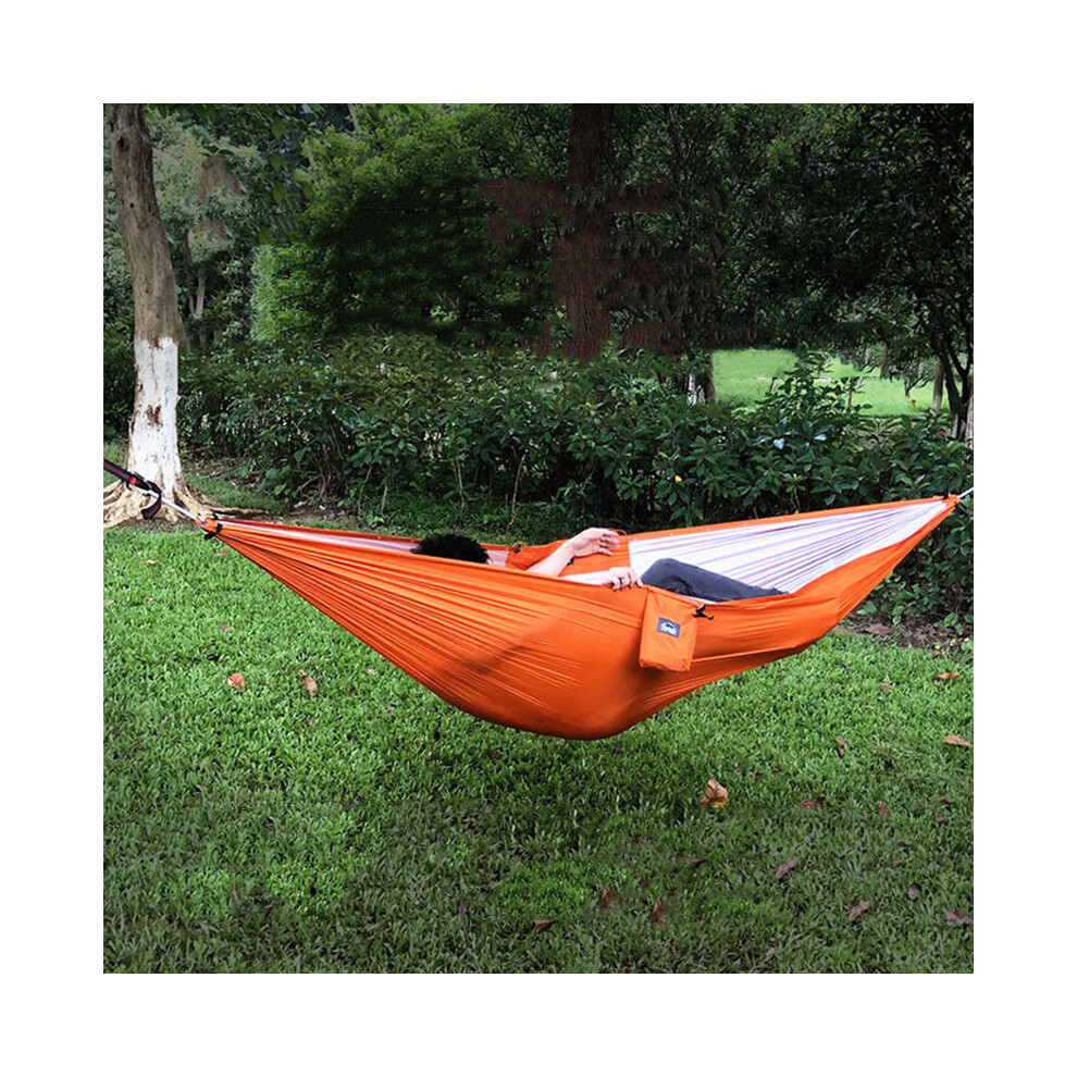 Hamacs de camping portables et multifonctionnels (orange) pour jardin, voyage, tourisme, couchage, balançoire,