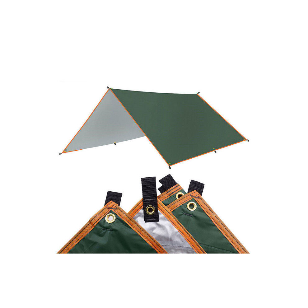 (Vert-3x5m) Auvent de jardin en toile ultraléger, parasol imperméable, hamac de camping, abri solaire,