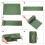 Matelas gonflable vert simple ou double avec pompe intégrée, matelas de couchage double extra épais 4