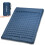 Matelas gonflable vert simple ou double avec pompe intégrée, matelas de couchage double extra épais 5