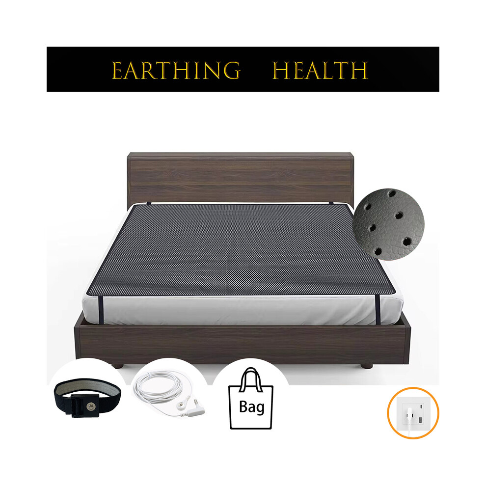 (Tapis 70x180cm) Drap de lit de mise à la terre Tapis de thérapie au sol de qualité supérieure pour