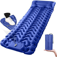 (ZQ)Nature Hike Isomatte, aufblasbare Luftmatratze, ultraleichte Luftkissenmatte mit Kopfstütze, wasserdicht,
