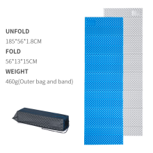 (Blue-one-istuin)Camping Kosteudenpitävä Mat Sleeping Pad Ultrakevyt Taitettava Matka Vaellus Nukkumatyyny