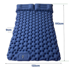 (196 x 125 x 9 cm) aufblasbare Schlafmatratze mit Kissen, Luftmatte, Campingzelt, Outdoor-Isomatte für