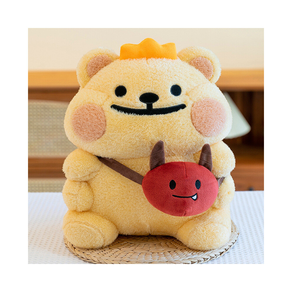 (Bear Toy,50cm)Coussin peluche ours couronne dessin animé jouet mignon poupée en peluche décoration enfant cadeau
