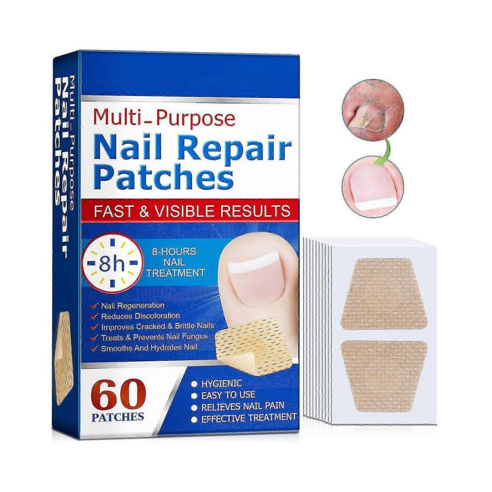 Nail Repair Patch, Fungal Nail Treatment, 124 Cracked Nail Repair, Waterproof and Breathable Foot Ca