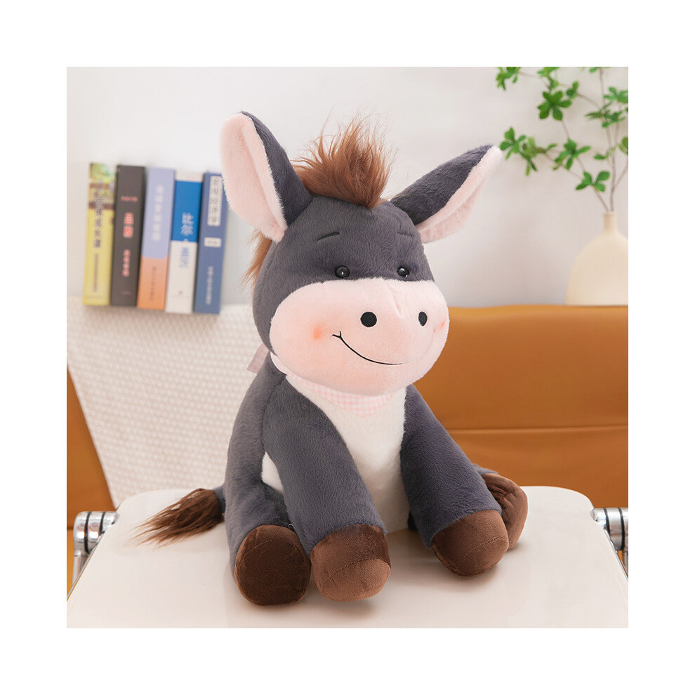 (Black,65cm)Peluche âne dessin animé peluche poupée décoration mignonne enfant cadeau anniversaire