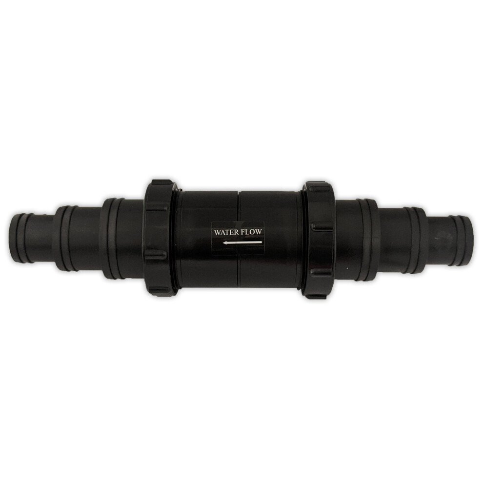 Aquacadabra Inline Pond Pipe Hosing Non Return Valve 50Mm Hosetail One Way Filter Hose Koi