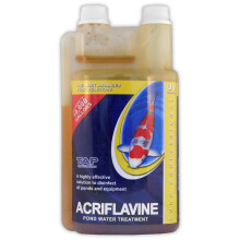 (TAP PP Acriflavine 1L) TAP Pond Professional Acriflavine Flukes Bacteria Parasite Pond Solution Garden