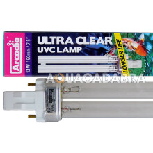 (Arcadia 13W PLS UV Bulb - twin lug) ARCADIA UV BULB GENUINE UVC LAMP FILTER TUBE SPARE ULTRA VIOLET CLEAR FISH POND