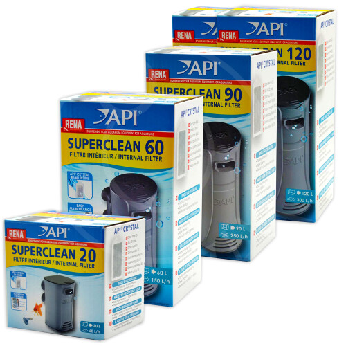 (40) API Superclean Internal Filter Aquarium Crystal Clear Healthy Water Fish Tank