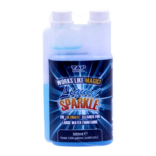 (500ml) TAP Liquid Sparkle Water Feature Cleaner Long Lasting Remove Algae Grime