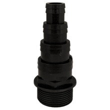 1.25" BSP THREADED 38mm 32m 25mm 20mm FLEXI PIPE HOSE TAIL KOI/FISH/POND/FILTER