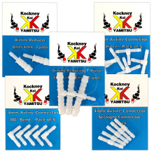 (Airline 4mm 90 degree Connector - 5pack) Kockney Koi Airline Connectors Air Line Elbow / Straight / T-Piece Aquarium Fish