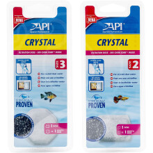 (API Crystal Filter Media - Size 2 (fits SC 60/90)) API Crystal Filter Media Resin Carbon Odour Remover Cartridge Aquarium Fish Tank