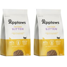 Applaws Complete Natural and Grain Free Dry Kitten Food, Chicken, 400g (Pack of 2)
