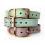 HugglePets (Medium, Ocean) Skye & Murphy Luxury Padded Leather Dog Collar 5