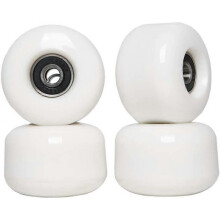 Skateboard Wheel and Bearing Set 54mm Skateboard Tips (Set of 4), White