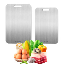 2 Pcs Titanium Cutting Board, 2025 New Multifunctional Titanium Chopping Board, Pure Titanium Cutting Board Food Grade, for Ensure The Original Taste