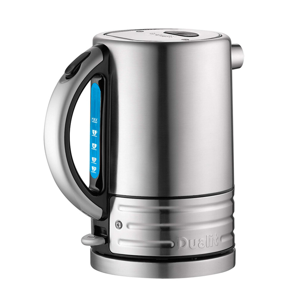Dualit Architect Kettle | 1.5 L 2.3 KW Stainless Steel | Rapid Boil and Patented Pure Pour Non-Drip Spout | Measuring Window with Cup Level Indicators