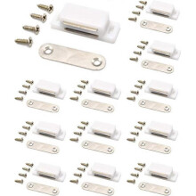 Cabinet Magnet Latch - Best for Cabinet Doors, Cupboards, Drawers and Shutters - Cabinet Magnetic Latch