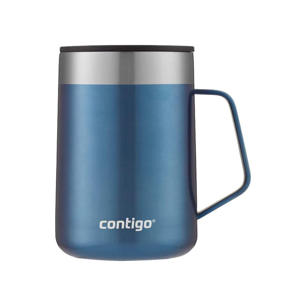 Contigo Streeterville Desk Mug, insulated coffee mug with stainless steel handle, coffee to go mug with lid, keeps coffee and tea warm for up to 5