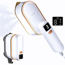 Travel Clothes Steamer Portable Iron - LCD Screen 2 in 1 Powerful Steam Clothing 150ML Wrinkles Remover for Garments,3 Steam Levels Output,10S Fast