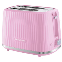 Russell Hobbs Eden 2 Slice Toaster (6 Browning settings, High lift feature, Frozen, reheat, cancel functions, Removable crumb tray, 800W, Raspberry)