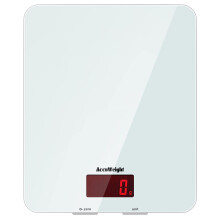 ACCUWEIGHT 201 Digital Kitchen Scales Food Scale with Tempered Glass Platform Electronic Cooking Scales with Backlit LCD Display Multifunctional Scale