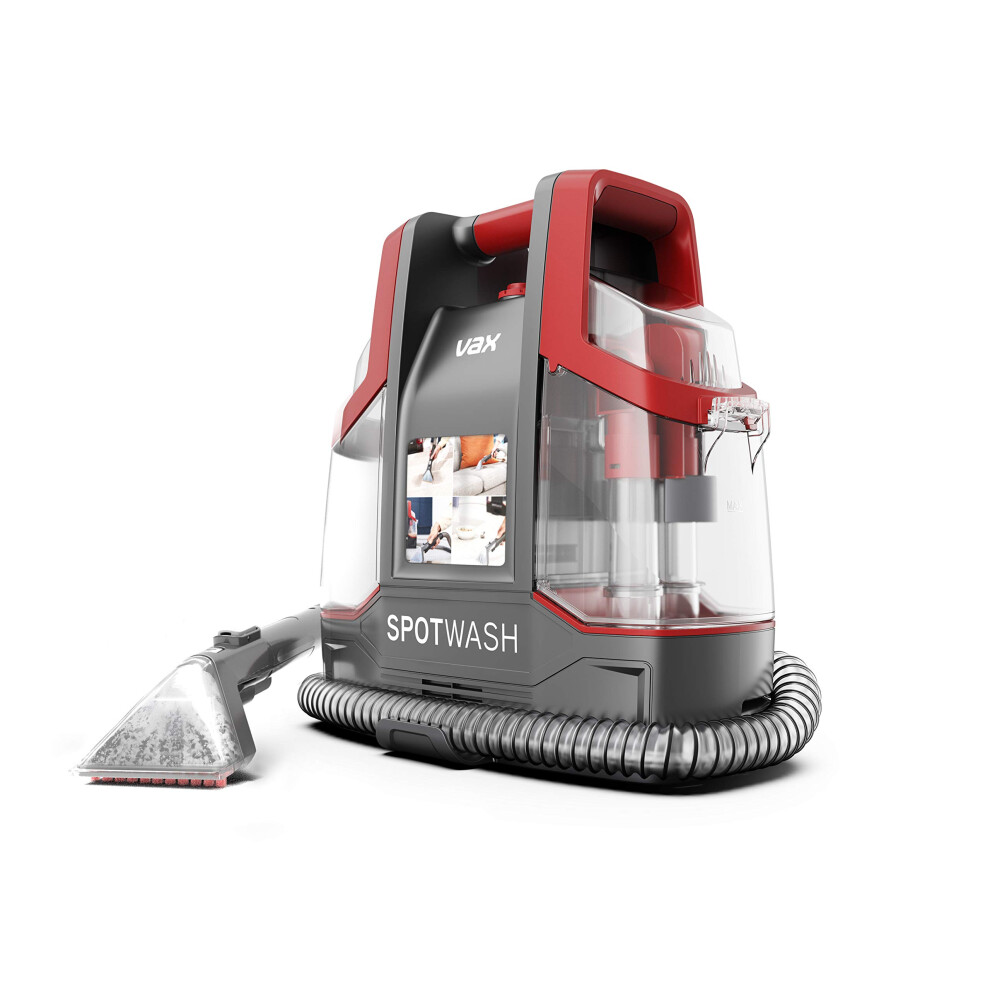 Vax SpotWash Spot Cleaner, Stain, Car, Upholstery, Sofa and Carpet Cleaning Machine, Portable and Compact Design, Included Solution Removes Spills &