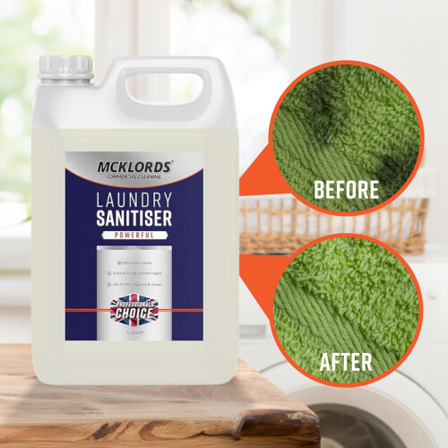 McKLords Laundry Sanitiser, 5 Litre Clear 2