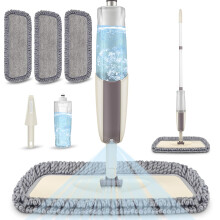Microfibre Spray Mop Floor Mops with Spray For Floor Cleaning, MEXERRIS Spray Wet Mop Dry Mop For Laminate Wood Tiles Dust Mop Household Flat Mops