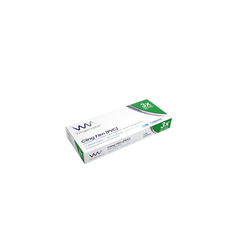 Wrapmaster 1000 clingfilm refills x 3 rolls 100m each