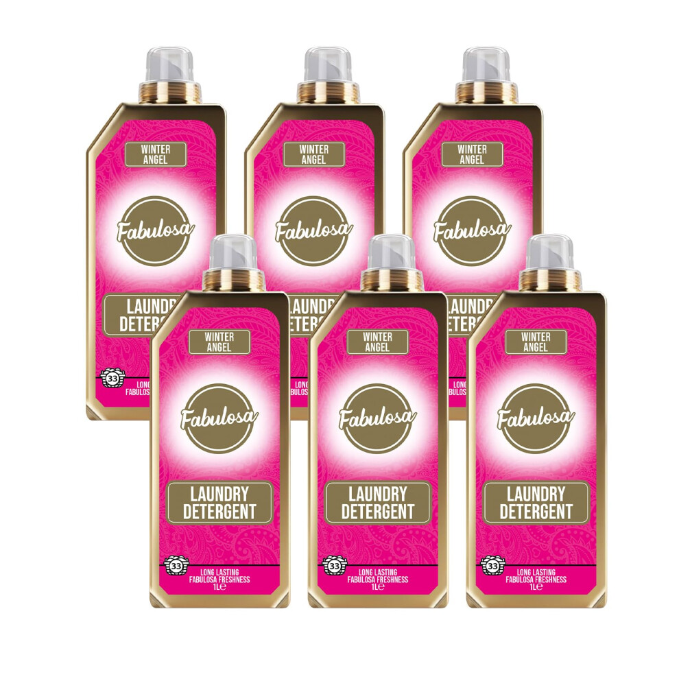 Fabulosa Fragranced Laundry Detergent, Stain Removing Laundry Washing Liquid Detergent, Clothes Freshener Concentrated Laundry Liquid, 198 Washes, 1L,