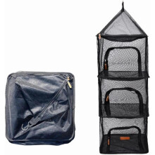 New Outdoor Camping Tableware Storage Ventilation Hanging net Bowl Basin Drying net 4-Layer Storage net