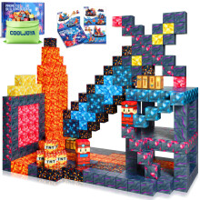 COOLJOYA Magnetic Blocks, 108PCS Magnetic Building Blocks for Kids Boys Girls Aged 3 4 5 6 7 8 Years Old, Montessori STEM Toys for Toddlers Kids,